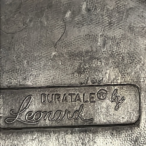 Vintage Pewter Tray-Give Us This Day Our Daily Bread By Leonard Duratale  Rare - Picture 3 of 8